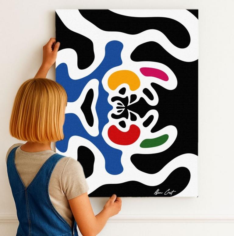 High-quality digital abstract artworks by Alan Crist for modern interiors