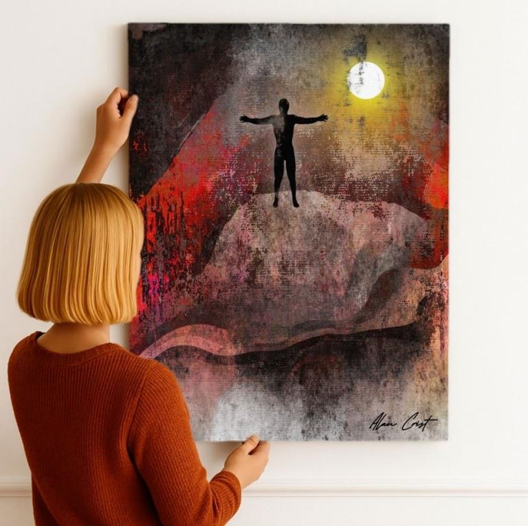 Alan Crist Abstract Art - Printable digital art for a balanced mood