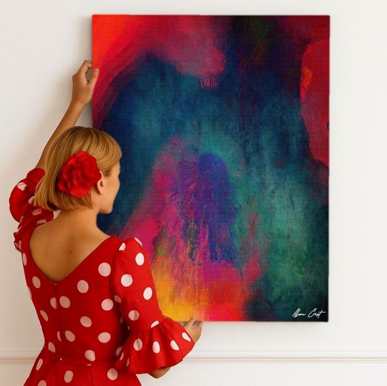 Alan Crist Abstract Art - Therapeutic printable artwork for studios