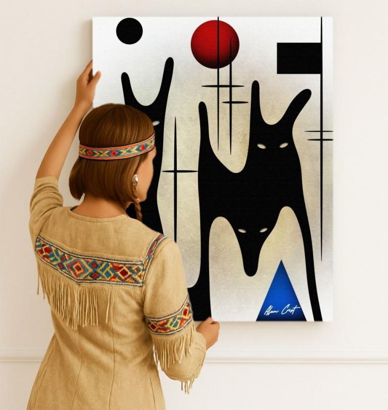 Alan Crist Abstract Art - Digital wall art that helps stress recovery