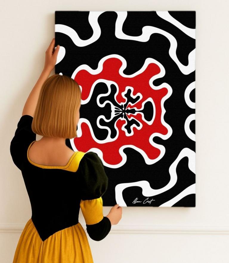 Alan Crist Abstract Art - Printable art for natural mental healing