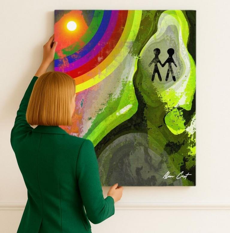 Alan Crist Abstract Art - Art that fills rooms with emotional stillness