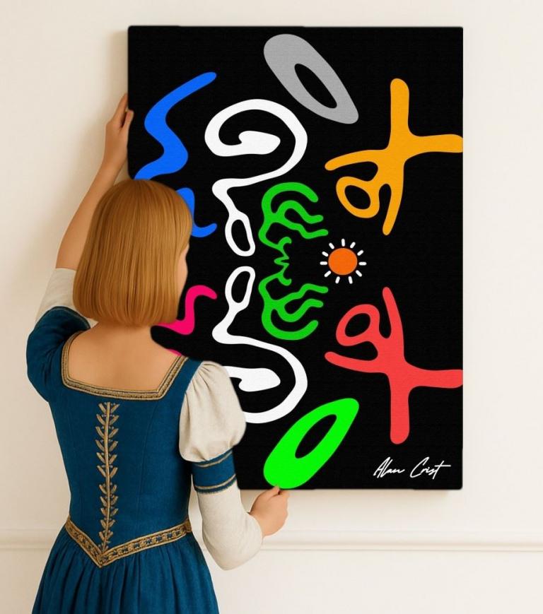 Alan Crist Abstract Art - Digital artwork that inspires gentle optimism