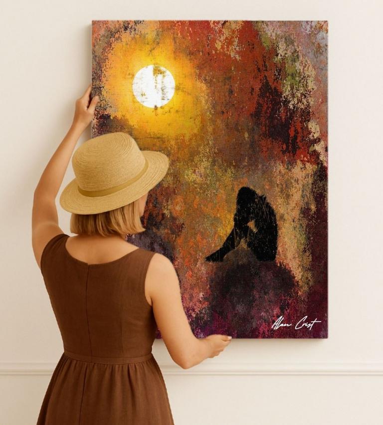 Alan Crist Abstract Art - Printable art for quiet reflection spaces