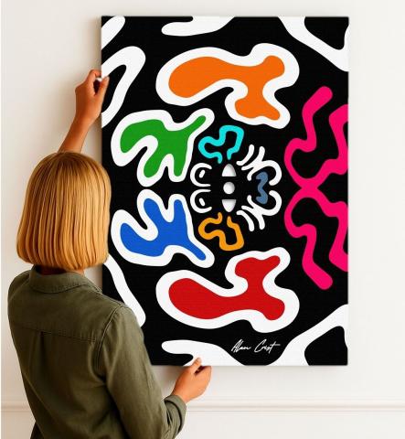 Alan Crist Abstract Art - Printable art for emotional positivity