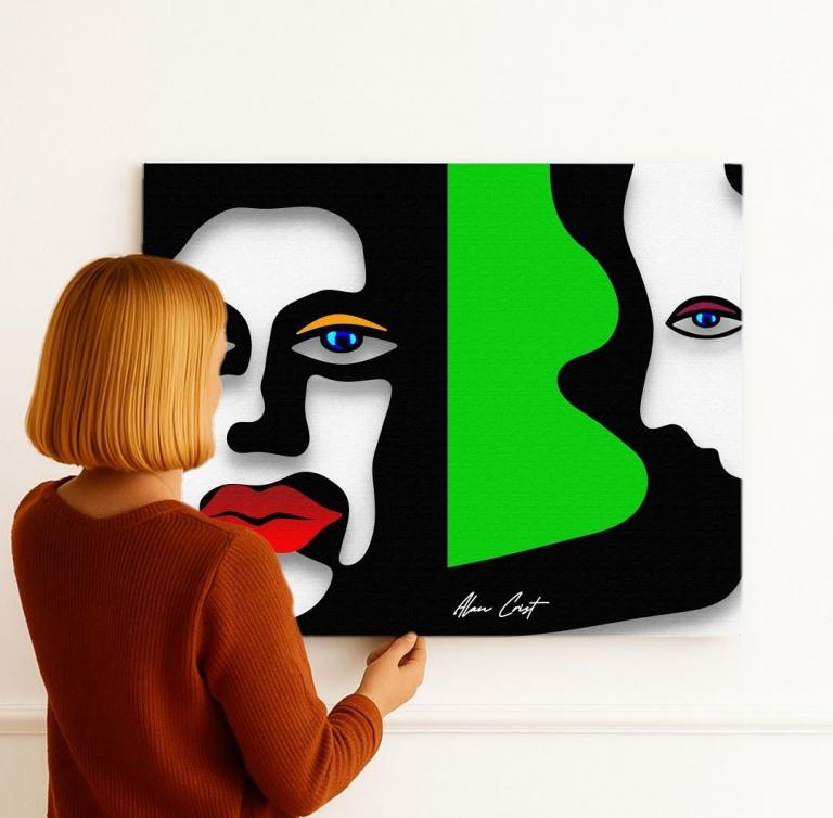 Alan Crist Abstract monochrome art prints for sport and fitness studios