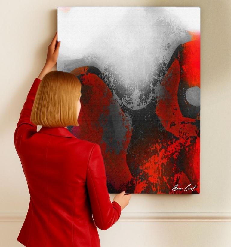 Alan Crist Abstract monochrome art prints for sport and fitness studios