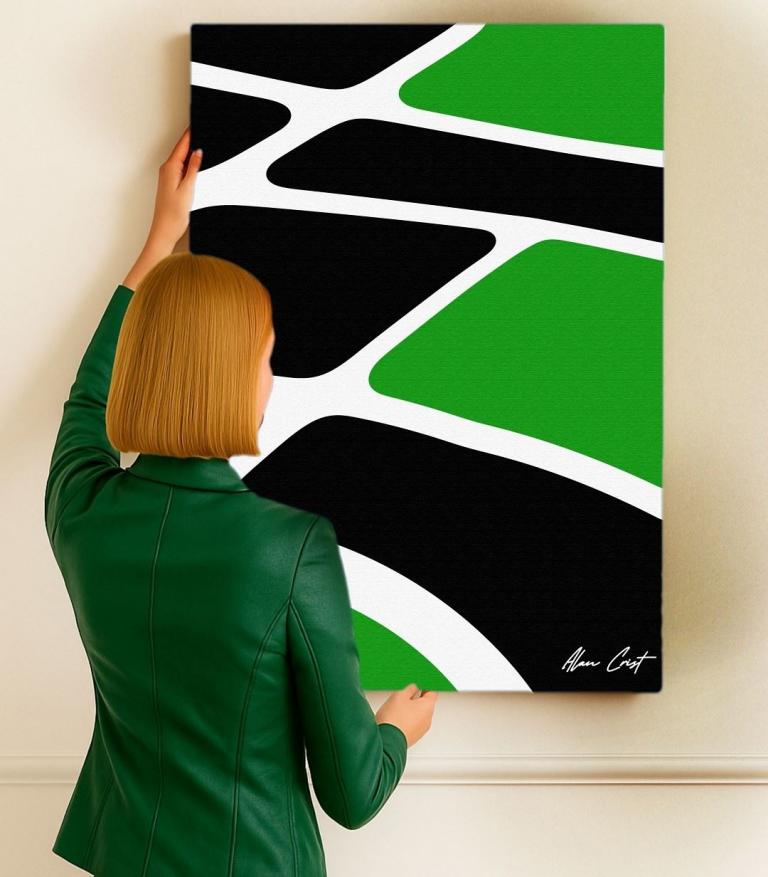 Abstract printable art by Alan Crist for elegant hotel interiors