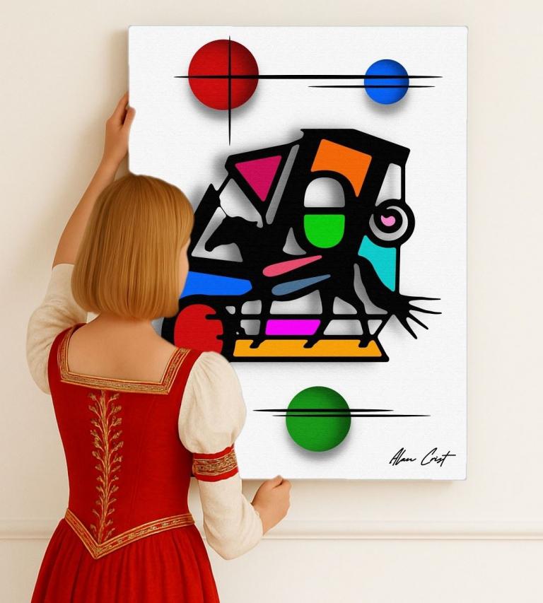 Alan Crist Abstract Art - Affordable décor that enhances calm energy