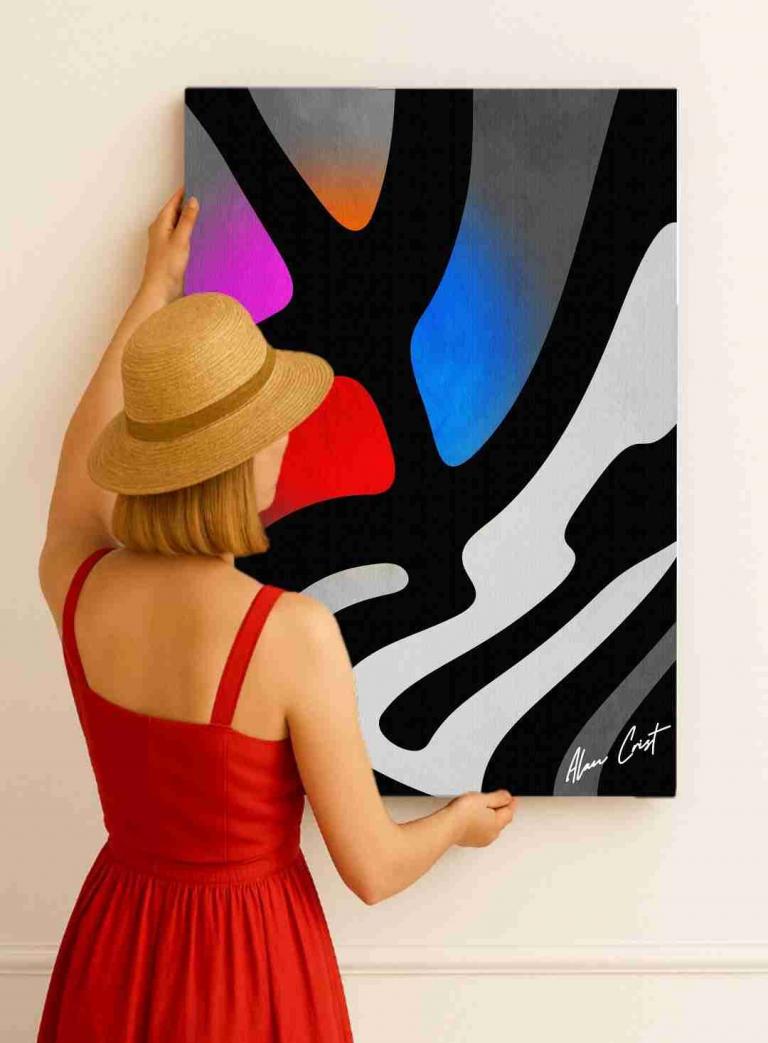 Alan Crist Abstract Art - Affordable wall art for emotional stability