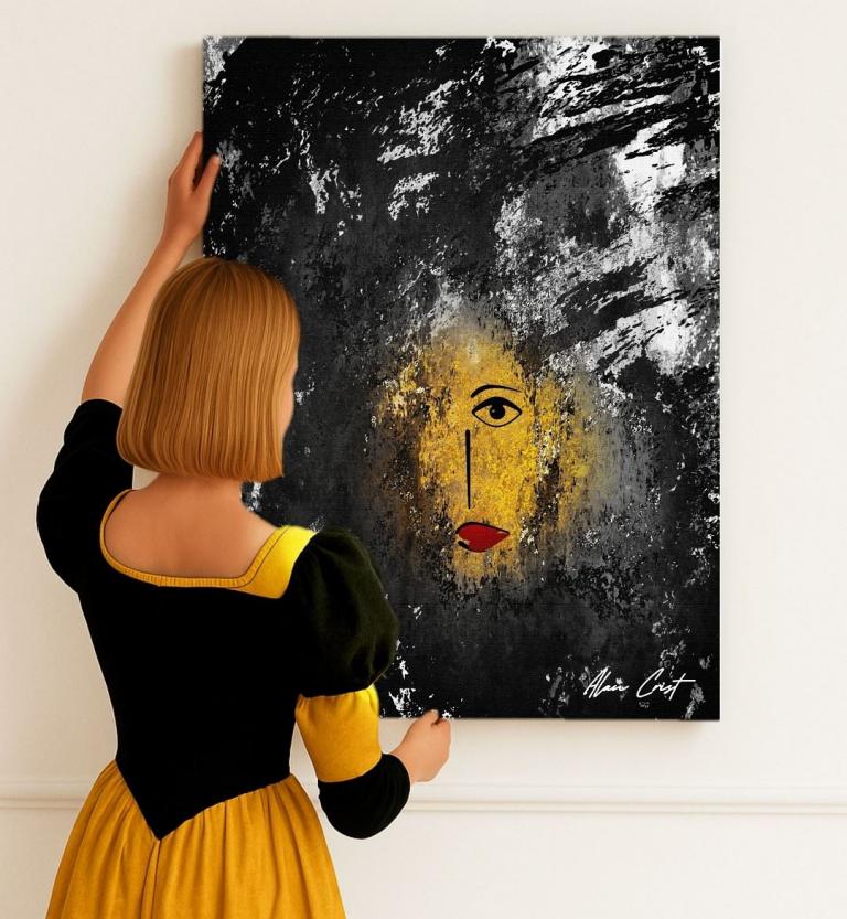 Alan Crist Abstract Art - Healing wall art for modern interiors