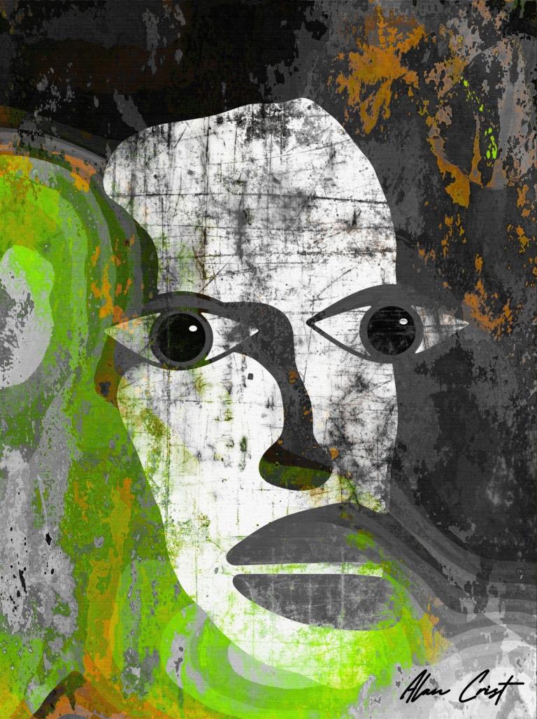 Alan Crist Unique abstract geometric artwork for cultural centers and libraries