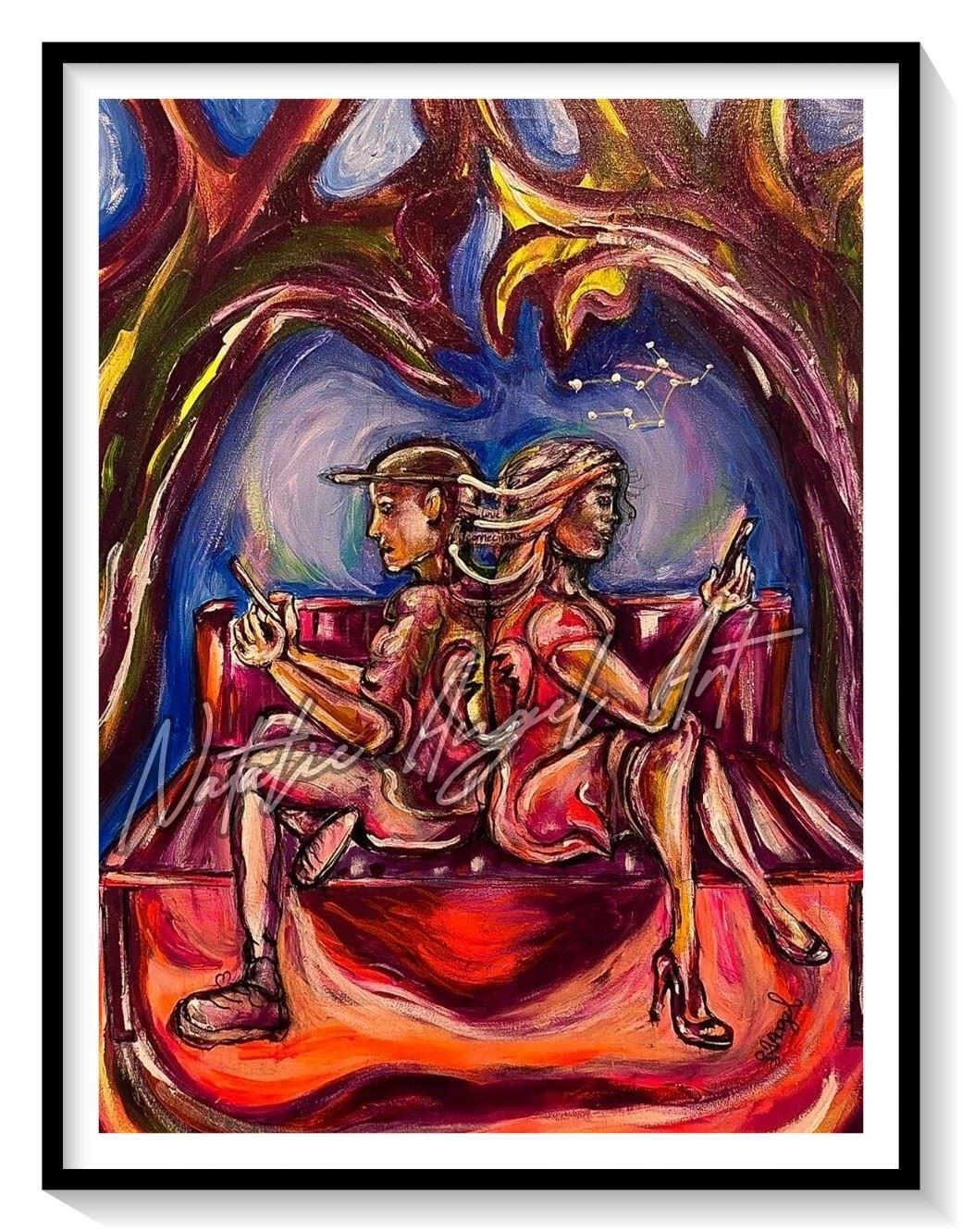 Natalie Angel creates paintings that bring energy and atmosphere into modern spaces.