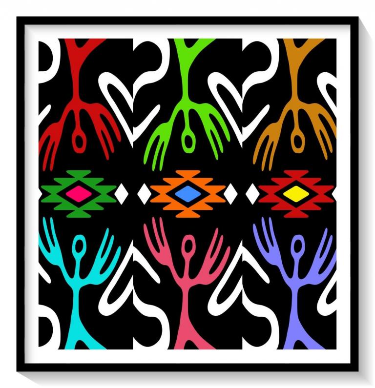 Alan Crist Abstract Art – Dynamic Grid