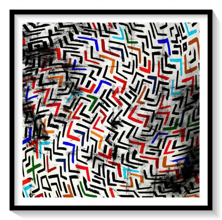 Alan Crist Abstract Art – Glitch Harmony